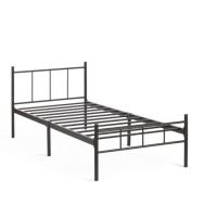 Кровать ROWENTA (mod. 9177) металл 90*200 (Single bed) Black (чёрный) - Изображение 5